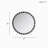 Metal Room Wall Mirror with Beaded Detailing-341646536-341646537