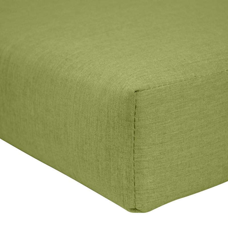 Coussin de repose-pieds d'extérieur Sunbrella®, Spectre Sunbrella® coriandre, H 4 po x l 22 po x P 20 po