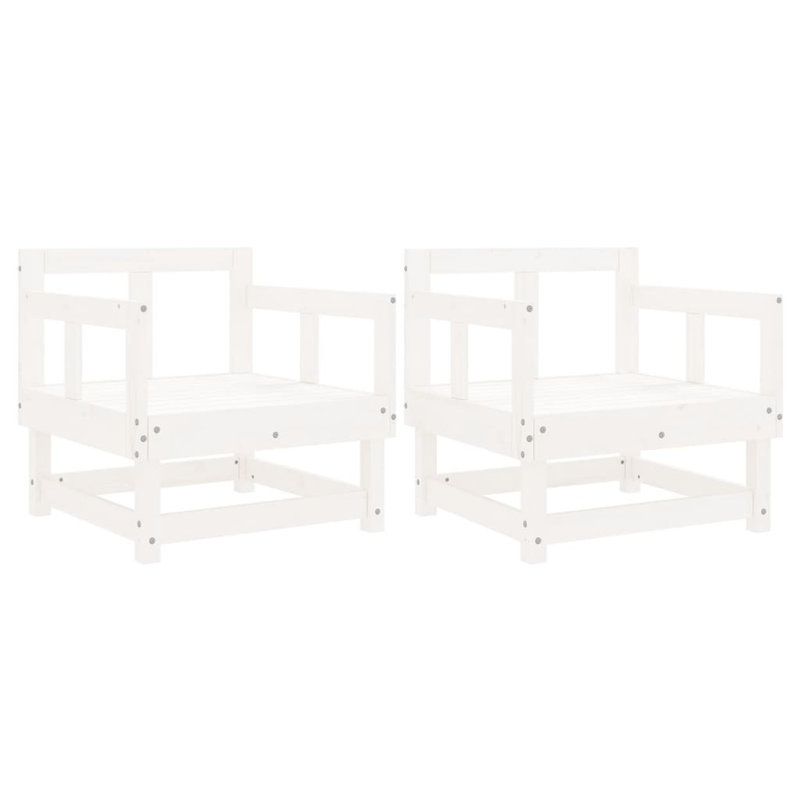 Paderna Outdoor Lounge Chair, White