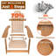 Chaise Adirondack pliante pour l'extérieur avec repose-pieds Facile à assembler et confortable Chaises Adirondack Chaise en plastique composite résistant aux intempéries pour l'extérieur-71613318
