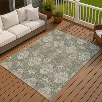 Machine Washable Indoor/Outdoor Chantille ACN2483 Global Rug