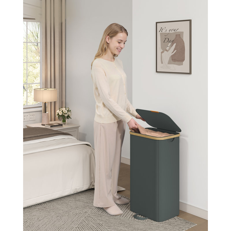 Fabric Laundry Basket with Handles, 75 cm x 42 cm x 32 cm