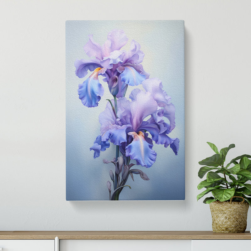 Iris Flower Realism - No Frame Print, 60cm H x 40cm W x 3cm D
