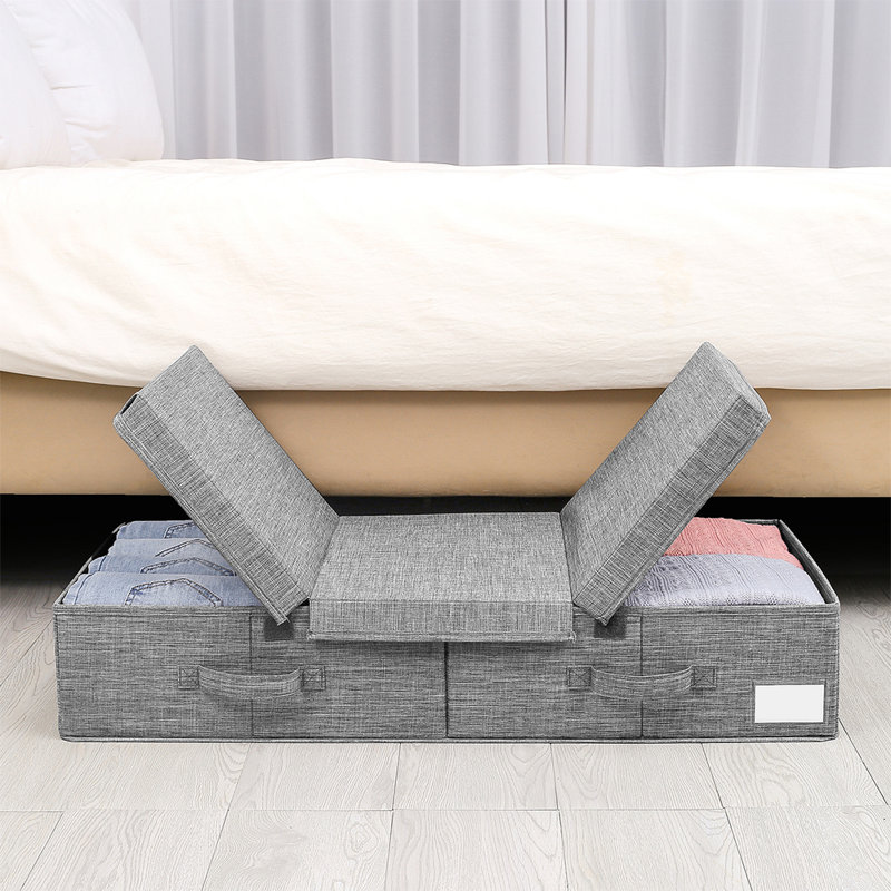 17 Stories Macaela Fabric Underbed Storage