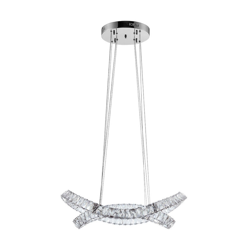 Dimmable LED Linear Chandelier