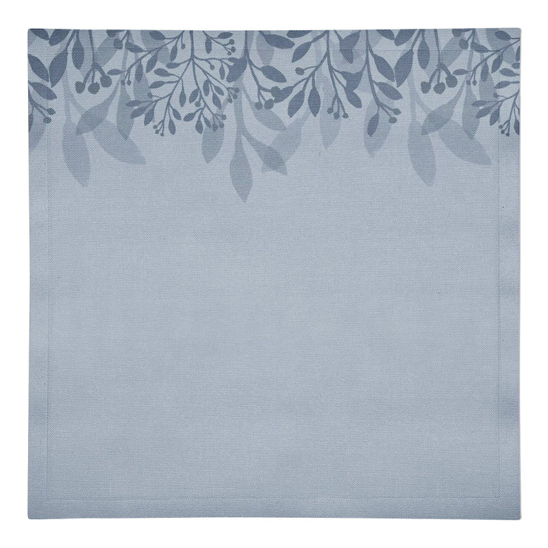 Serviette de table rectangulaire en coton Rosina, Bleu