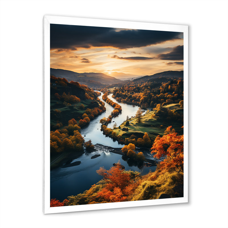 Paysage et nature, art mural sur toile, H 40 po x l 30 po x P 1,5 po, Cadre photo blanc