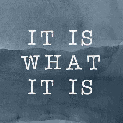 " It Is What It Is "