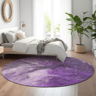 Tapis mauve Premium lavable à la machine