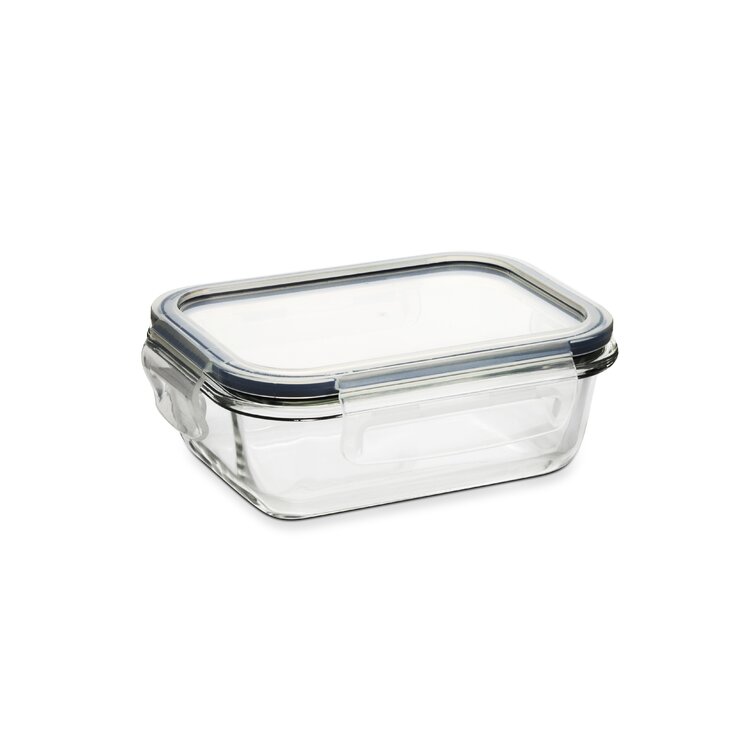 Prep & Savour Cassy One-Handed Airtight Plastic 8 Container Food