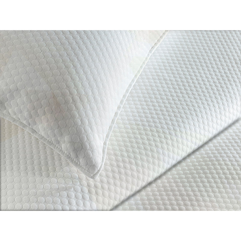 White Quilted King Bedspread Set with Pillow Shams