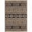JUTA Machine Washable Moroccan Geometric Diamond Design Performance Area Rug Brown Black  Non-Slip Backing-801643686
