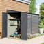 Atiq 9 ft. W x 4.7 ft. D Metal Pent Garden Shed-401780057