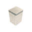 Wicker Square Laundry Basket with Sage Lining-764632085-764632082