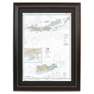 Virgin Islands; Virgin Gorda To St. Thomas And St. Croix | Nautical Chart | Framed Print