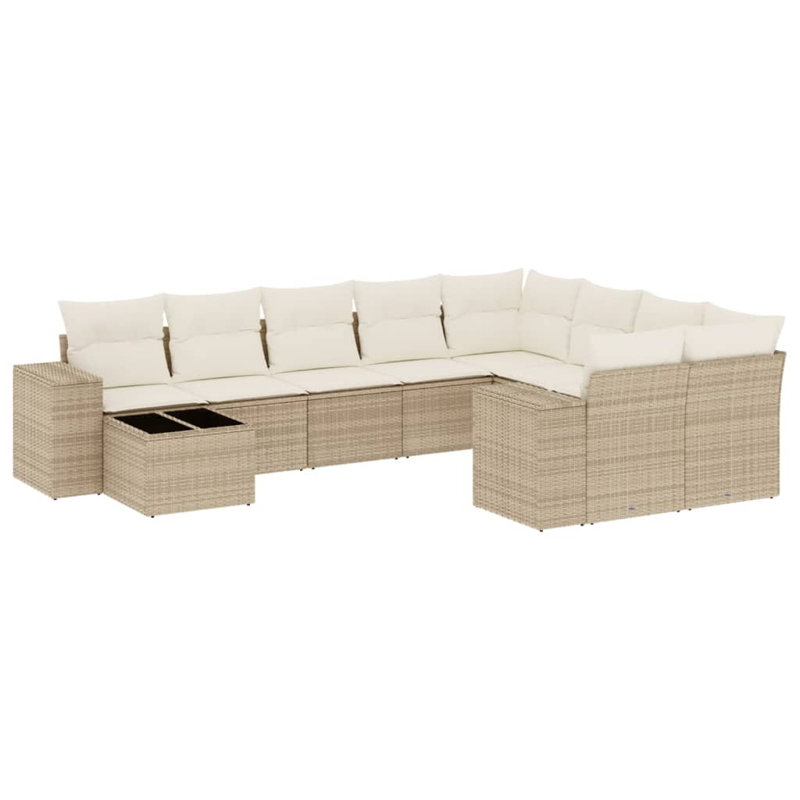 Ensemble de canapé de jardin Vidaxl beige