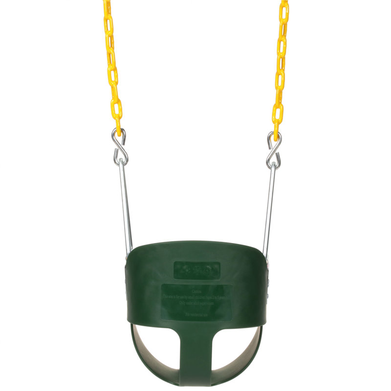Eastern Jungle Gym Toddler Bucket Swing Set Seat + Trapeze Bar And Gym Rings Set