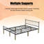 Queen Size Bed Frame, Headboard And Footboard,Structurally Stable, Under Bed Storage,No Box Spring Needed,Black-441743713