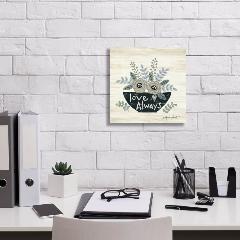 'Love Always' by Annie LaPoint, Canvas Wall Art, 12" H x 12" W x 0.75" D