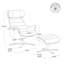 Fauteuil inclinable électrique pivotant en cuir véritable-220257793