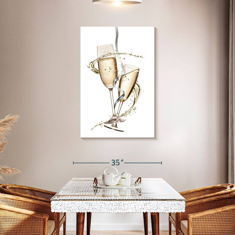 Yarlin Celebratory Champagne, 45" H x 30" W