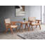 Table de bout décontractée à finition naturelle de style Mid-Century 1pc