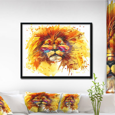 Animal, le roi qui regarde - Reproduction d'art