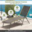 Patio Folding Chaise Lounge Chairs With 6-level Backrest Reclining Chairs