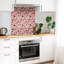 Self Adhesive Vinyl Splashback Wall Panel Sticker Tile Peel Stick 100x50 cm Cartoon donuts coffee