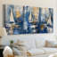 NAUTICAL Series CL XXXVI - Toile tendue sur mesure avec châssis - 3 pièces-1986661116