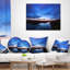 Coussin bleu nuit avec rivière - paysage-36601314-36601325