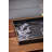 S/2 Effra Rectangular Trays,Black Marbled