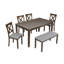 Ensemble de salle à manger rectangulaire L 58,5 po x l 34,5 po Mykail-41240839