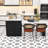 Sleek Multi-Use Kitchen Island with Retractable Dining Area, Ample Storage, and Integrated Charging-1908494270