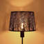 Abat-jour en bronze et métal doré, abat-jour de table rétro 10 x 12 x 8 po