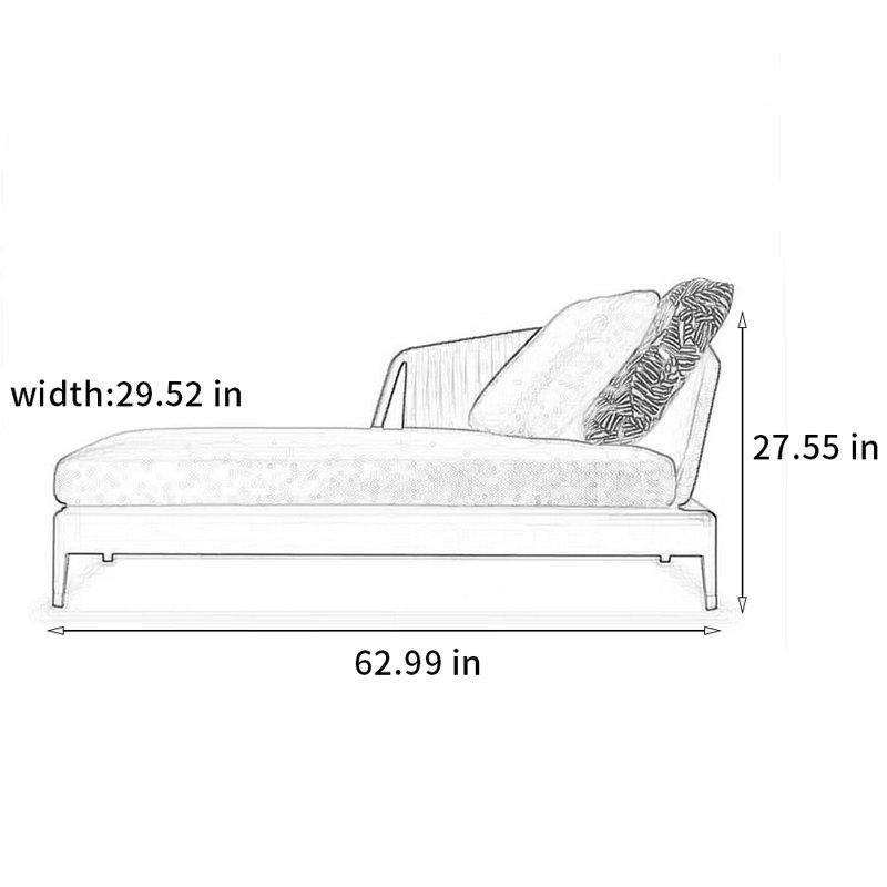 Chaise en teck durable de haute qualité, Orienté à droite