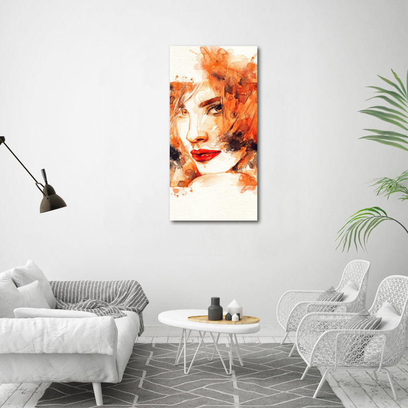 Abstraction of a woman 1 Piece Wrapped Canvas Wall Art