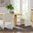 Junia Boucle Upholstered Arch Armless Dining Chair-109758086