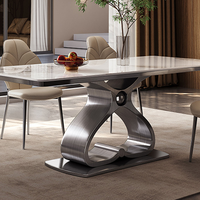 Pudens Metal Base Dining Table