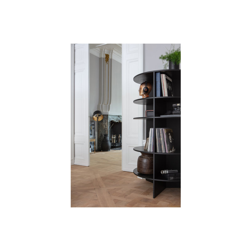 Trian 168cm H x 100cm W Solid Wood Standard Bookcase