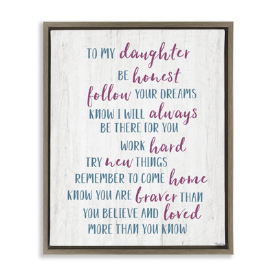 Cadre flottant To To Daughter, parents par Gigi Louise