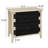 3 Drawer Buffet Sideboard With Adjustable Shelves, Storage Cabinet With Hand-Woven Rope Decorated Drawers For Living Room Kitchen Entryway