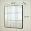 Miroir carré carré avec imagerie haute définition, décoration polyvalente pour plusieurs pièces et espaces