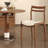 17.72" White Solid back side Chair(Set of 2)