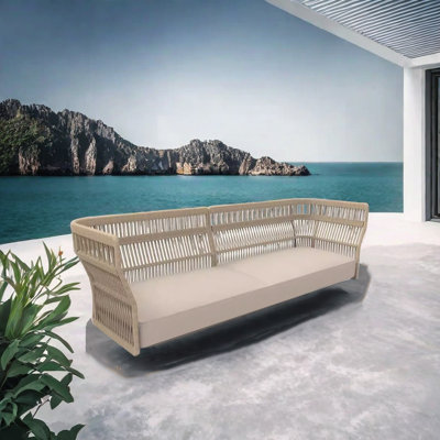 Canapé d'extérieur imperméable Minimalist 78,74 avec coussins Sunbrella®