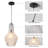 1 - Light Single Glass Pendant Light-1171259946