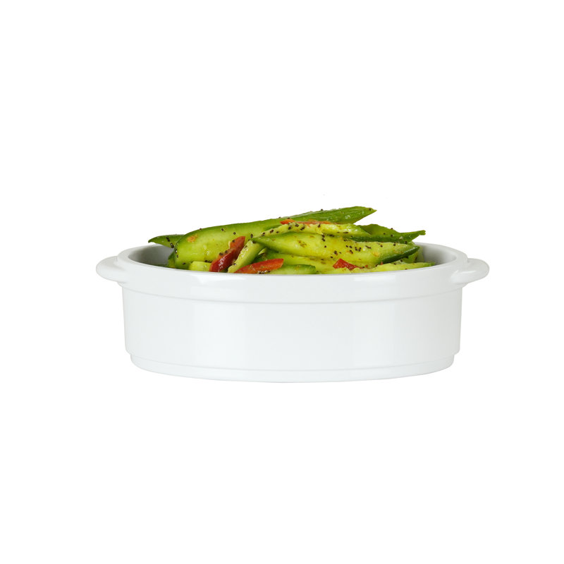 Cocotte ovale, Blanc