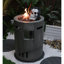 Powerful Heating Outdoor Fire Pit, 32000 , 20" Round, Approved With Extras Flame Fireplace, 20 Inch Kit