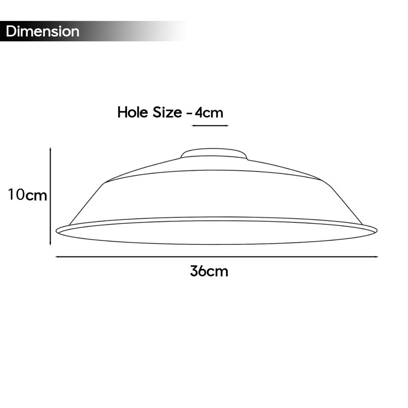 Aisleen 10cm H Metal Bowl Lamp Shade ( Uno ), Brushed Copper