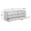 Commode double 6 tiroirs Sahera